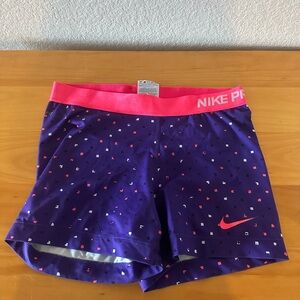 nike pros purple and pink